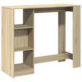 Bar Table with Shelf Sonoma Oak 124x46x103.5 cm Engineered Wood 854393