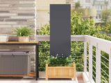 Garden Privacy Screen Anthracite 32 x 140 cm Cold-rolled steel 876219