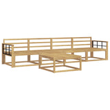Outdoor Sofa Set 5 pcs White 79 x 79 x 37 cm Solid Acacia Wood 3386033