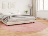 Faux Sheepskin Rug TAFALLA Pink 160 cm Polyester 42021560