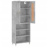 Highboard Concrete Grey 69.5x34x180 cm Engineered Wood 3200053