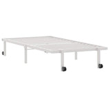 Bed Frame without Mattress Foldable White 90x190 cm Steel 4103966