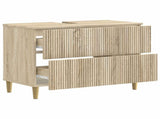 Bathroom Sink Cabinet ARNHEM Sonoma Oak 82 x 41x 59 cm 896577