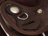 Western Saddle. Headstall&Breast Collar Real Leather 15" Brown 91347