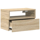 Wall-mounted Bedside Cabinets 2 pcs Sonoma Oak 45x26x28.5 cm 858601