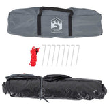 Camping Tent 4-Person Grey and Orange Quick Release 4004171