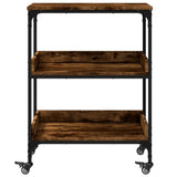 Kitchen Trolley Smoked Oak 60x41x80.5 cm Engineered Wood 842403