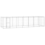 Outdoor Dog Kennel Galvanised Steel 16,94 m 3082310