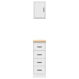 Garage Cabinets 2 pcs White Engineered Wood 3328314
