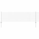 Welded Wire Fence with Posts 10 x 0.6 m Galvanised Steel Silver 3336317