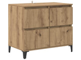 Sideboard Artisan Oak 60 x 35 x 70 cm Engineered Wood and Iron 881267