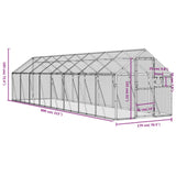 Aviary Anthracite 1.79x8x1.85 m Aluminium 3155805