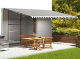 Replacement Fabric for Awning Anthracite and White 5x3 m 311991