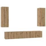 TV Cabinet Set 5 pcs Artisan Oak Engineered Wood 3393452