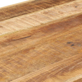 Dining Table 160x80x75 cm Solid Rough Mango Wood 321563