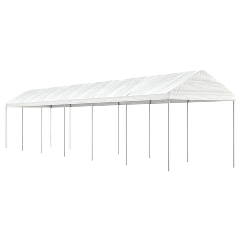 Gazebo with Roof White 13.38x2.28x2.69 m Polyethylene 3155506