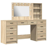 Dressing Table with Drawer 3 pcs Sonoma Oak Engineered Wood 3334211