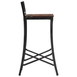 Bar Chairs 4 pcs Solid Wood Reclaimed 358945