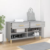 Shoe Cabinet Grey Sonoma 102x35x55 cm Engineered Wood 817568