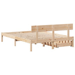 Bed Frame without Mattress 140x200 cm Solid Wood Pine 3301514