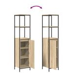 ZNTS Bathroom Cabinet with Shelves Sonoma Oak 36x35x165 cm 861908