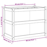 Garden Planter 90x50x70 cm Impregnated Wood Pine 837473