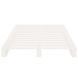 Bed Frame without Mattress White 100x200 cm Solid Wood Pine 3120123