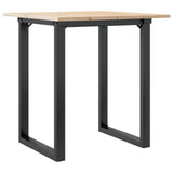 Dining Table O-Frame 60x60x75 cm Solid Wood Pine and Steel 3282670