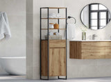 Bathroom Cabinet Artisian Oak 40 x 30 x 180 cm Engineered Wood 886497
