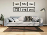 Medium Pile Soft and Washable Rug HUARTE Brown 120 x 120 cm 42022472