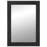 Bathroom Mirror Black 50x70x2.5 cm Engineered Wood and brass 4017679