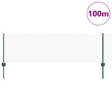 Welded Wire Fence 100 x 0.6 m PVC-Coated Steel Green 3336780