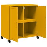 Sideboard Mustard Yellow 68x39x72 cm Steel 846659