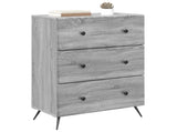 Drawer Cabinet Grey Sonoma 66 x 34.5 x 90 cm Engineered Wood 895531