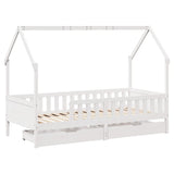 Kids Bed Frame with Drawers without Mattress 80x200 cm Solid Wood 3302036