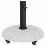 Parasol Base 21kg White Concrete Round 42007322
