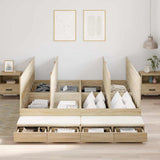 Storage Bed Frame with Drawer Sonoma Oak 236.5 x 200 x 31.5 cm 3335623