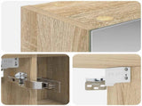 Bathroom Mirror Cabinet with Shelf Sonoma Oak 80 x 14.5 x 70 cm 889113