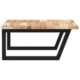 Basin Shelf Wall Mounted Steel and Solid Wood Acacia 3302895