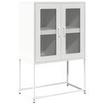 ZNTS Highboard White 68x39x107 cm Steel 853379