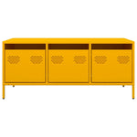 ZNTS Coffee Table Mustard Yellow 101.5x50x43.5 cm Cold-rolled Steel 851271