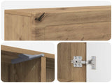 Fireplace Surround Artisan Oak 102 x 18 x 100.5 cm 8006614