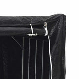 Firewood Rack with Rain Cover 200.5x100.5x110.5 cm Galvanised Steel 4104947