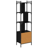 Bookcase Black Oak 44.5 x 30 x 154.5 cm Engineered Wood 882154
