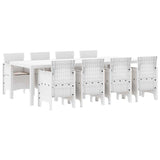 Garden Dining Set 9 pcs Light Grey Polypropylene 3378748