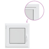 Basement Window RISOR 55 x 55 cm PVC and Glass 42047837