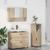 Bathroom Furniture Set with Drawer with Shelf 3 pcs Sonoma Oak 3393025