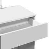 Dressing Table with LED White 100x40x130 cm 848192