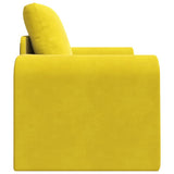 Sofa Bed Yellow 98 x 71 x 83 cm Velvet 4106671