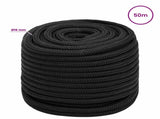 Multipurpose Utility Rope 16 mm 50 m Black PP 1560 kg Max Load 3472931